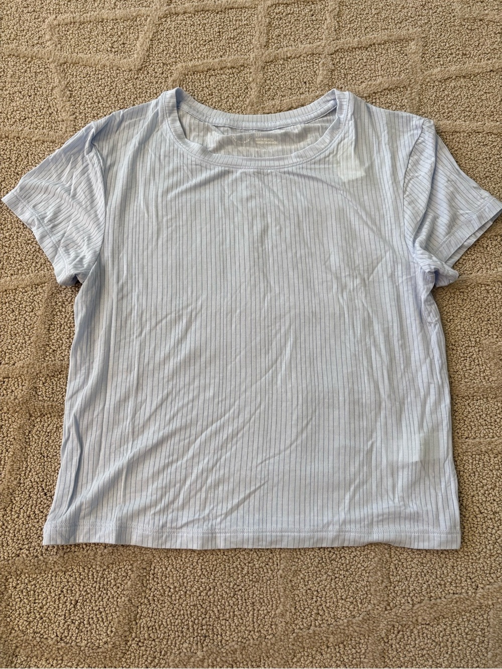 NWT aerie Light Blue Wide-Leg Lounge Tee & Pants Set - Picture 3 of 7